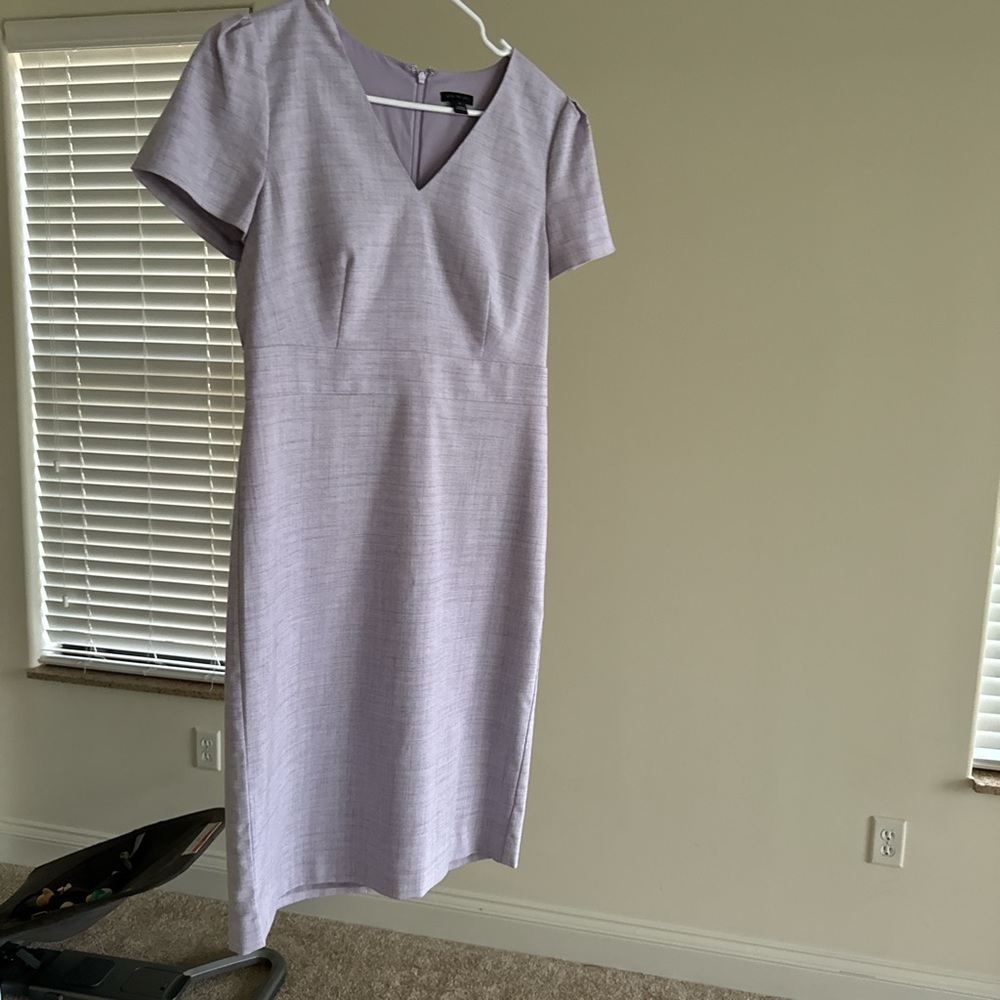 Banana Republic 

Purple and white midi dress